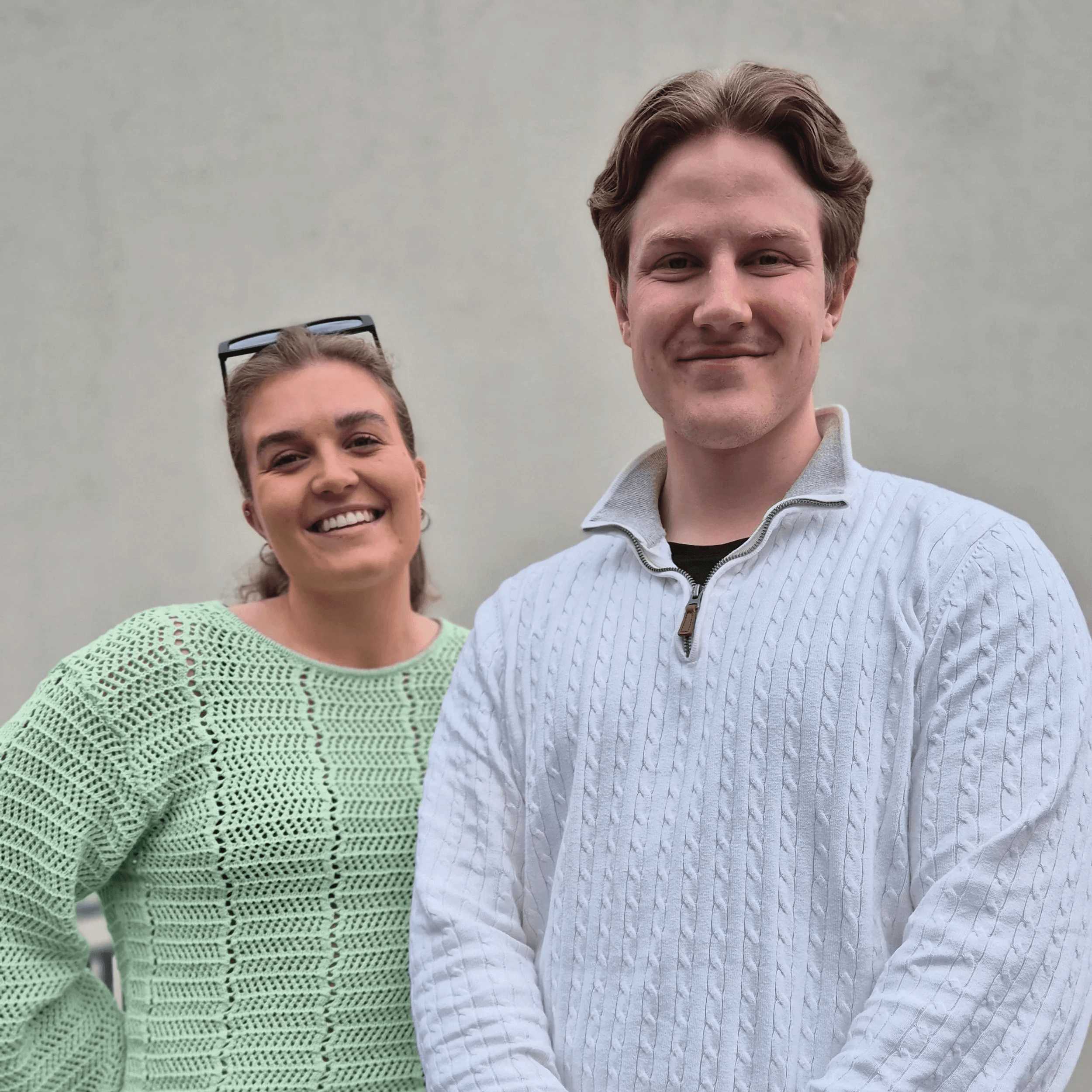 Josefine Akselsen and Nicolas Manskow visiting BIT-senteret at NMBU